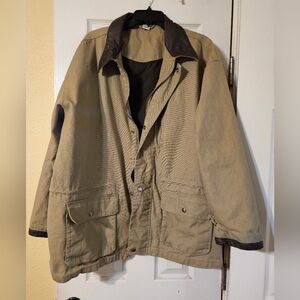 Men's Tan Jacket with Brown Accents